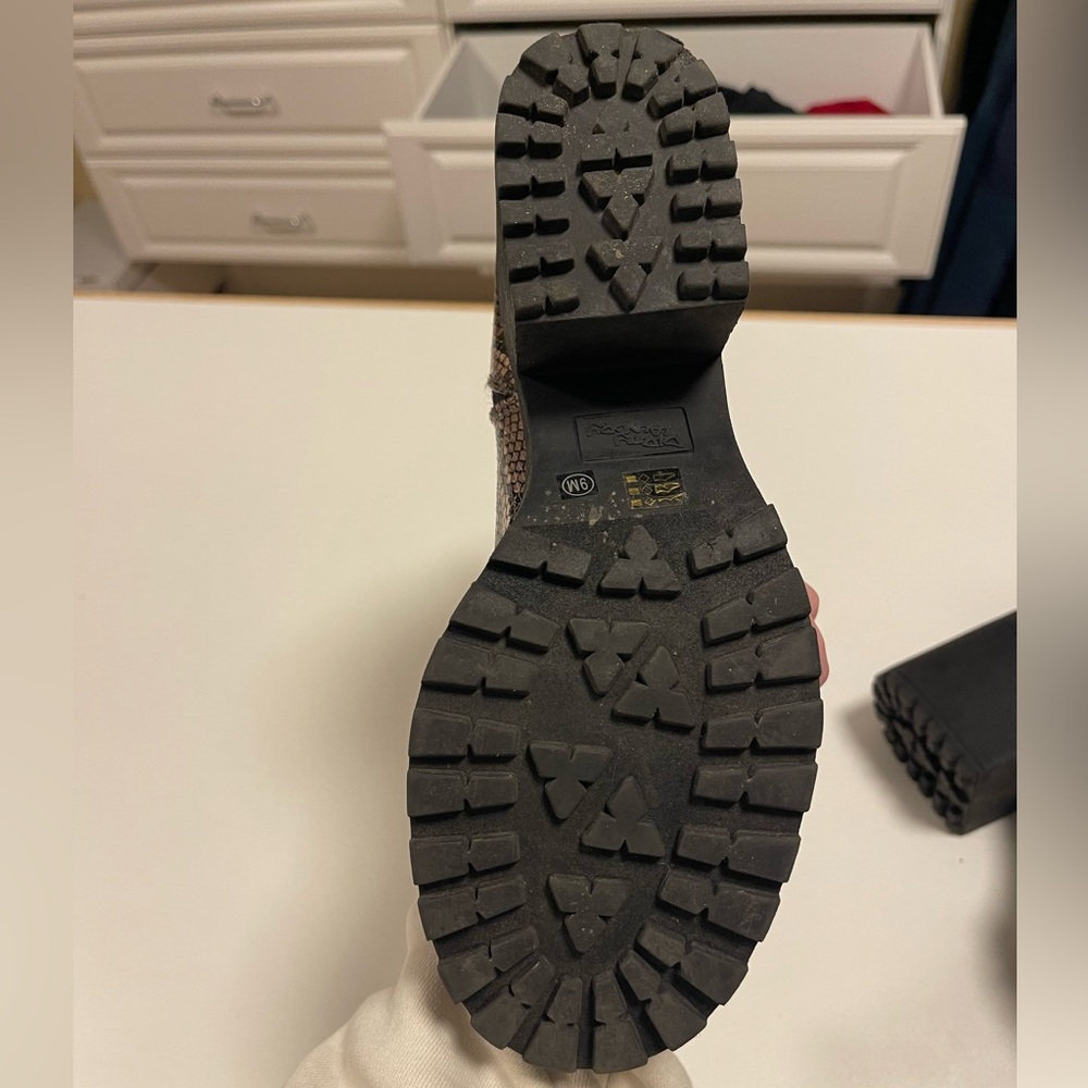 Snakeskin Ankle Booties 9 - Picture 9 of 12